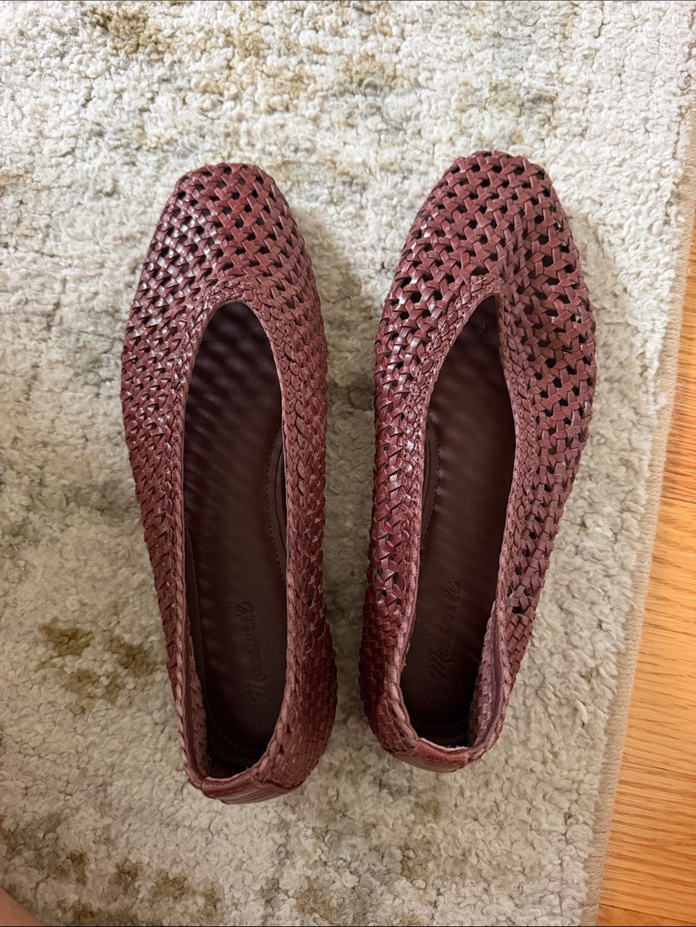 Woven Ballet Flat in Brown size 7.5